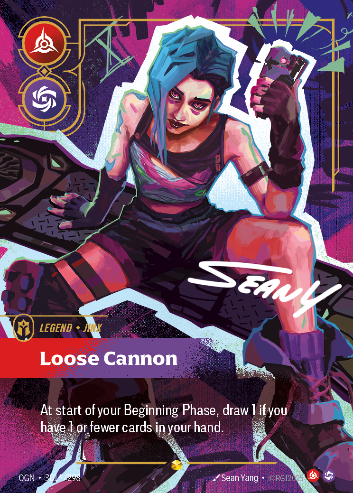 Jinx - Loose Cannon - Showcase Signed [OGN-301S]