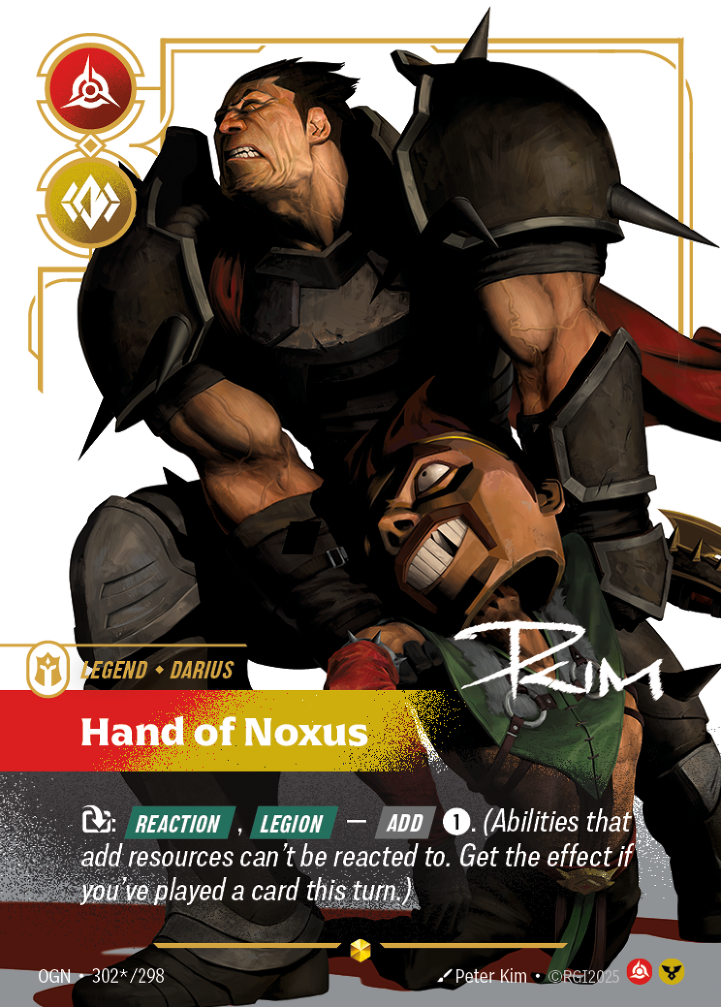 Darius - Hand of Noxus - Showcase Signed [OGN-302S]