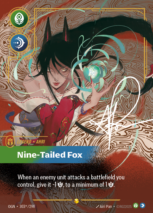 Ahri - Nine-Tailed Fox - Showcase Signed [OGN-303S]