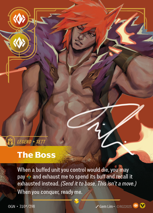 Sett - The Boss - Showcase Signed [OGN-310S]