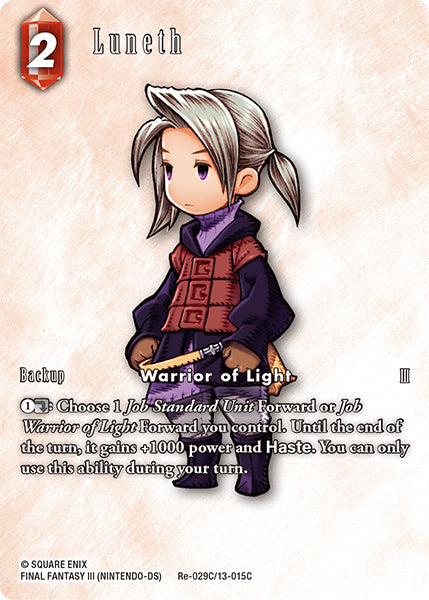 Luneth (Re-029C/13-015C) (Legacy collection) Full Art