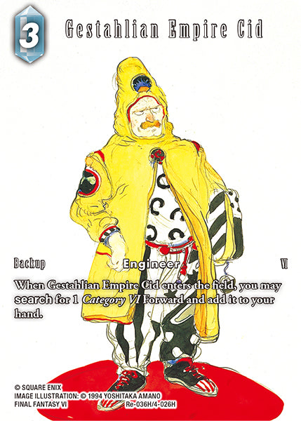 Gestahlian Empire Cid (Re-036H/4-026H) (Legacy collection) Full Art