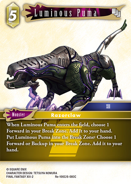Luminous Puma (Re-106C/8-080C) (Legacy collection)