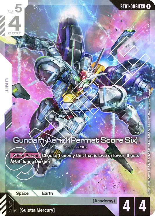 Gundam Aerial (Permet Score Six) ST01-006LR (Starter Deck 01: Heroic Beginnings)
