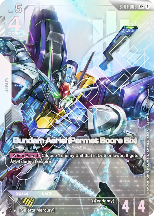 Gundam Aerial (Permet Score Six) ST01-006LR+ (Starter Deck 01: Heroic Beginnings)