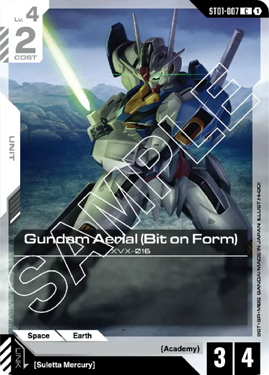 Gundam Aerial (Bit on Form) ST01-007C (Starter Deck 01: Heroic Beginnings)