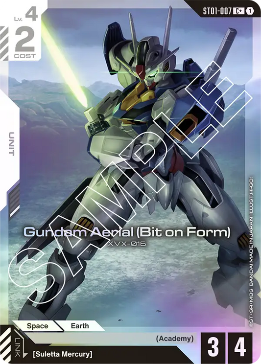 Gundam Aerial (Bit on Form) ST01-007C+ (Starter Deck 01: Heroic Beginnings)