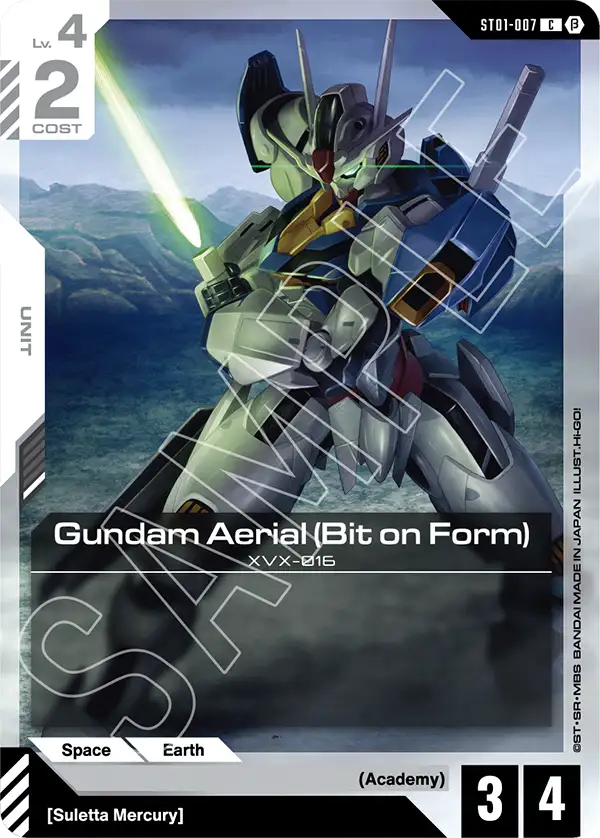 Gundam Aerial (Bit on Form)  ST01-007C  (Edition Beta)