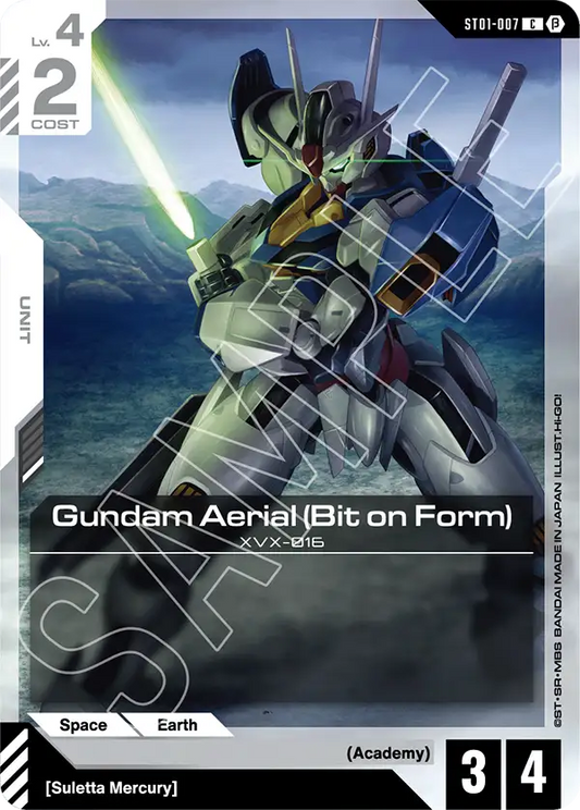 Gundam Aerial (Bit on Form)  ST01-007C  (Edition Beta)