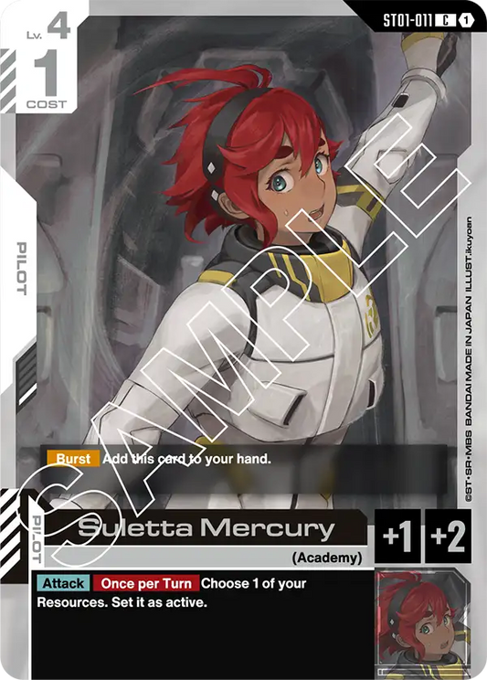 Suletta Mercury ST01-011C (Starter Deck 01: Heroic Beginnings)
