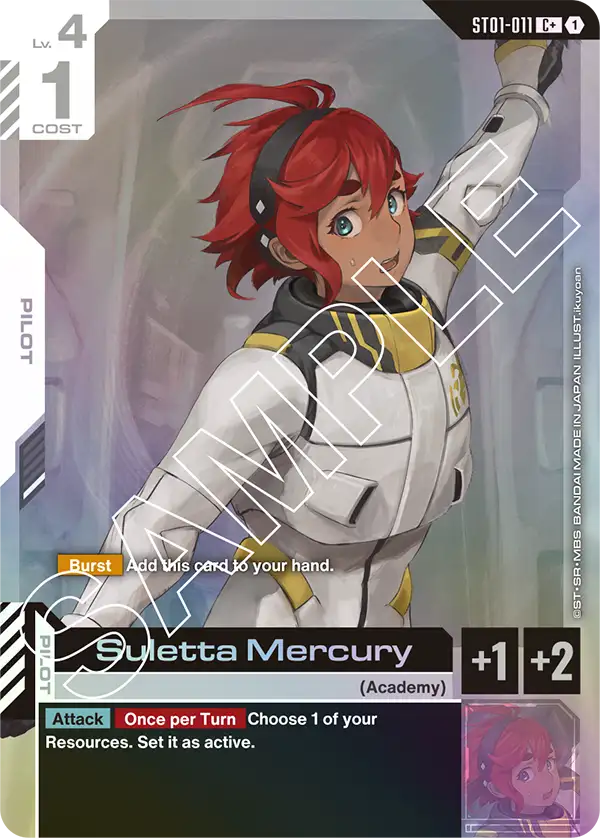 Suletta Mercury ST01-011C+ (Starter Deck 01: Heroic Beginnings)