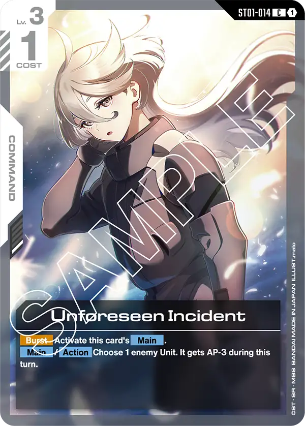 Unforeseen Incident ST01-014C (Starter Deck 01: Heroic Beginnings)