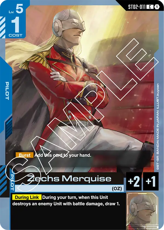 Zechs Merquise ST02-011C (Starter Deck 02: Wings of Advance)