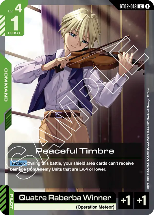 Peaceful Timbre ST02-013C (Starter Deck 02: Wings of Advance)
