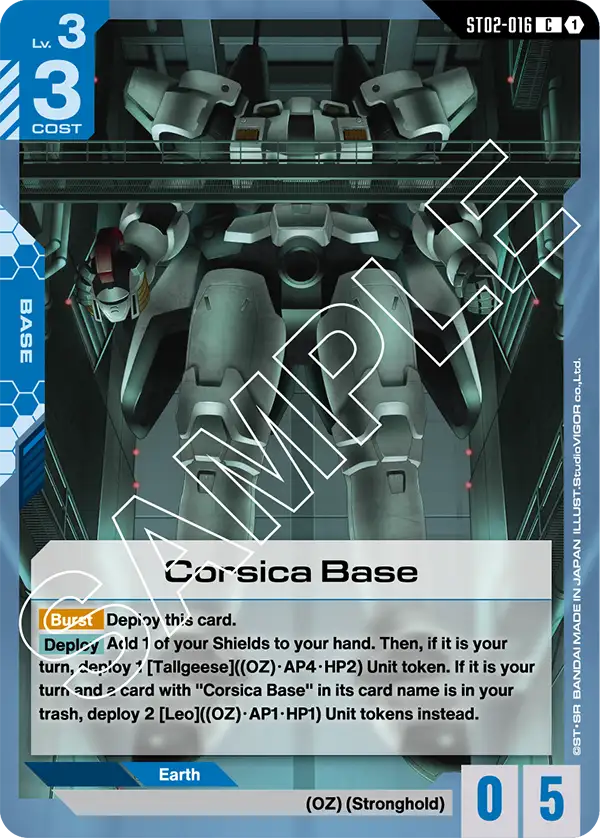 Corsica Base ST02-016C (Starter Deck 02: Wings of Advance)