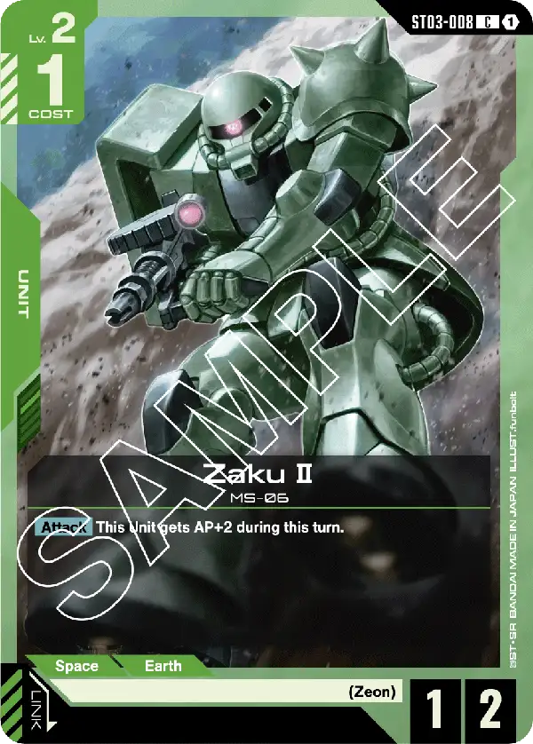 Zaku Ⅱ ST03-008C (Starter Deck 03: Zeon's Rush)