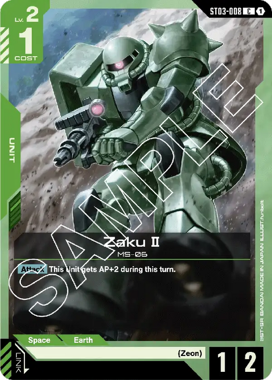 Zaku Ⅱ ST03-008C (Starter Deck 03: Zeon's Rush)