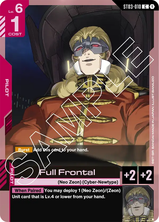 Full Frontal ST03-010C (Starter Deck 03: Zeon's Rush)