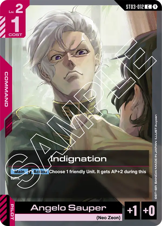 Indignation ST03-012C (Starter Deck 03: Zeon's Rush)