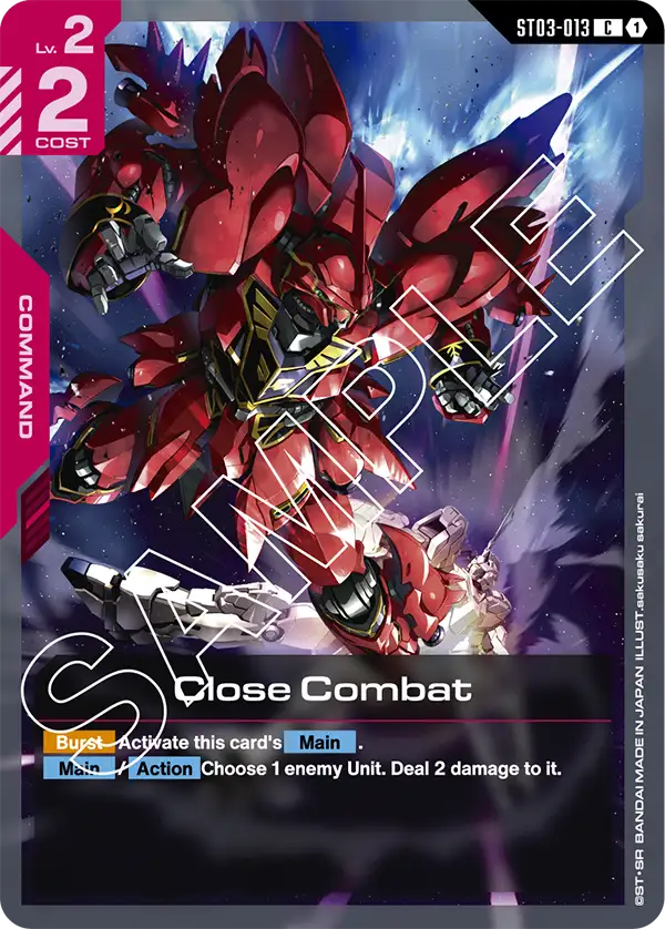 Close Combat ST03-013C (Starter Deck 03: Zeon's Rush)