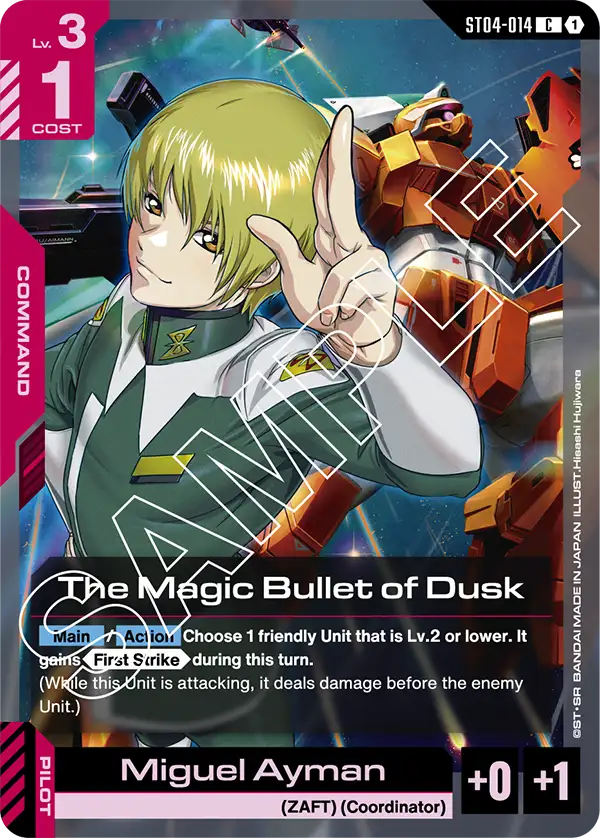 The Magic Bullet of Dusk ST04-014C (Starter Deck 04: SEED Strike)