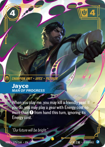 Jayce - Man of Progress (Overnumbered) [VEN-175S]
