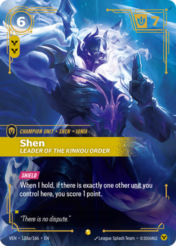 Shen - Leader of the Kinkou Order (Alternate Art) [VEN-138aS]