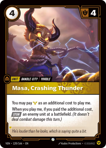 Masa, Crashing Thunder [VEN-120C]
