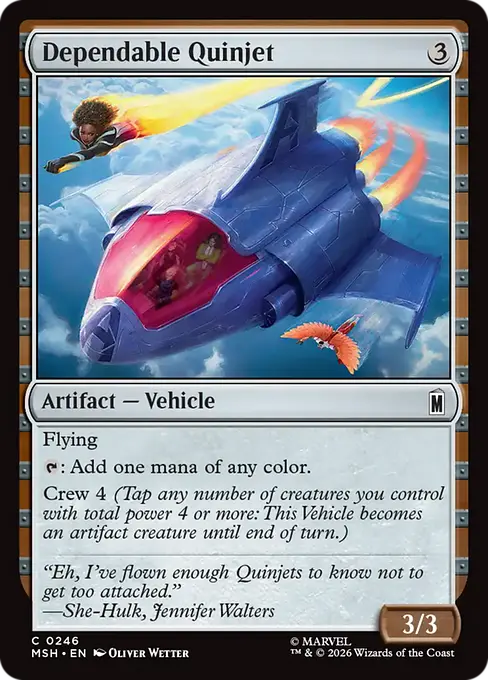 Dependable Quinjet [MSH-246] [C]