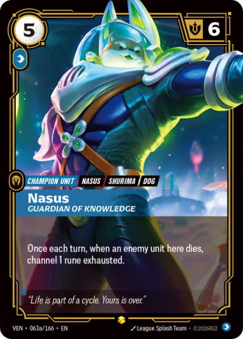 Nasus - Guardian of Knowledge (Alternate Art) [VEN-063aS]