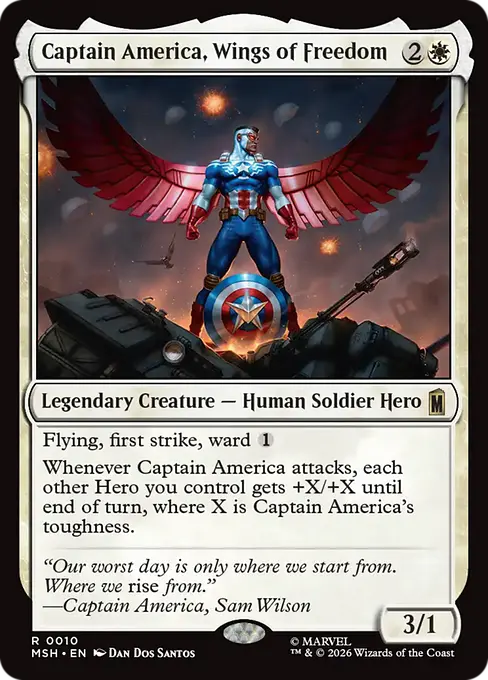 Captain America, Wings of Freedom [MSH-010] [R]