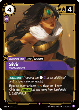 Sivir - Mercenary [SFD-143] [R]