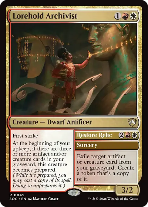 Lorehold Archivist // Restore Relic [SOC-049] [R]