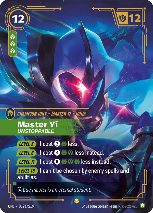 Master Yi - Unstoppable [UNL-059a] [S]