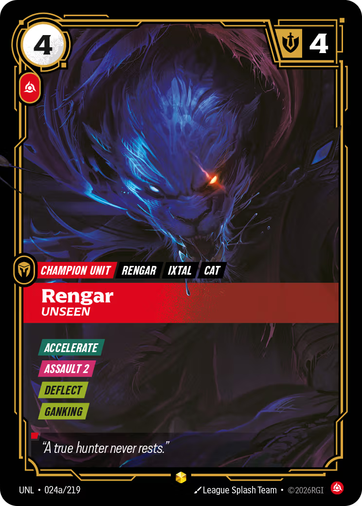 Rengar - Unseen [UNL-024a] [S]