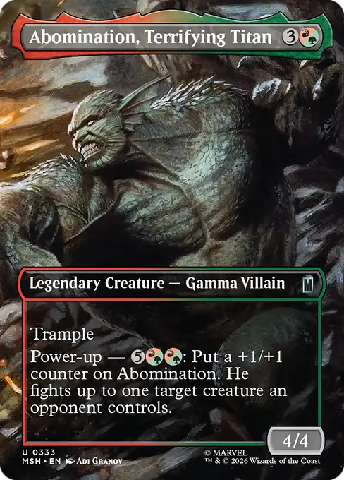 Abomination, Terrifying Titan [MSH-333] [U]