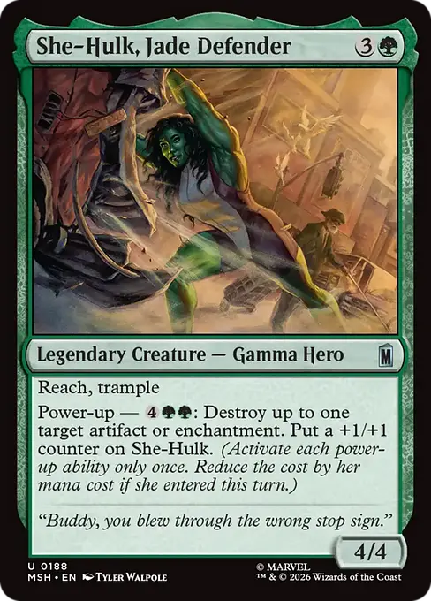 She-Hulk, Jade Defender [MSH-188] [U]