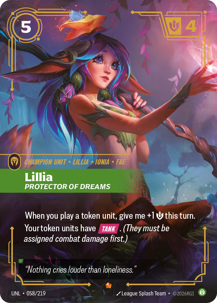 Lillia - Protector of Dreams [UNL-058] [E]