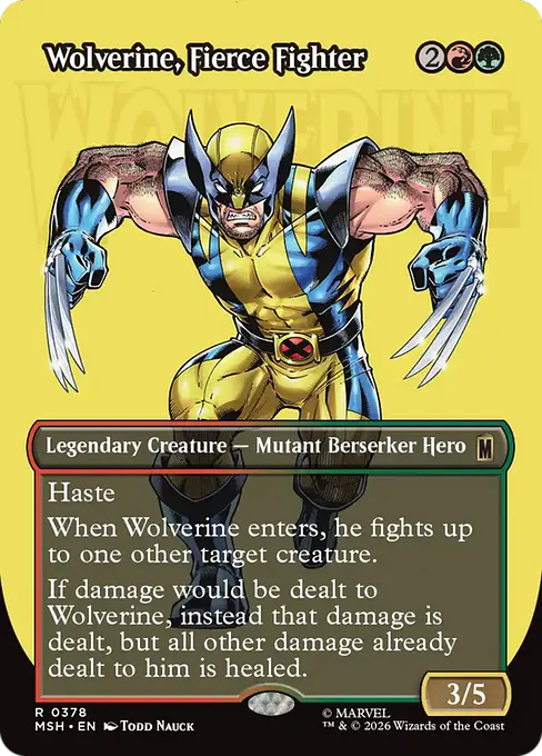 Wolverine, Fierce Fighter [MSH-378] [R]
