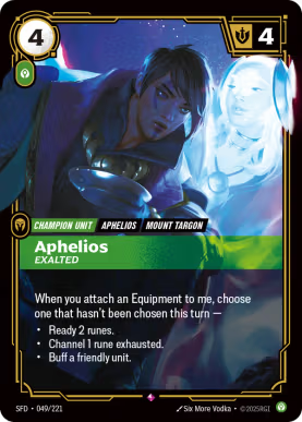 Aphelios - Exalted [SFD-049] [R]