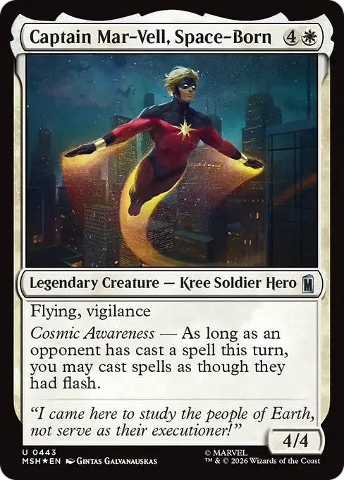 Captain Mar-Vell, Space-Born (Surge Foil)[MSH-443] [U]