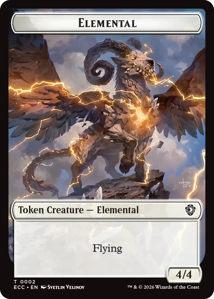 Elemental Token (White) (ECL) 002