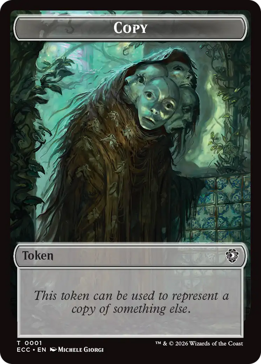 Elemental Token (White) // Copy Token (ECL) 001/002