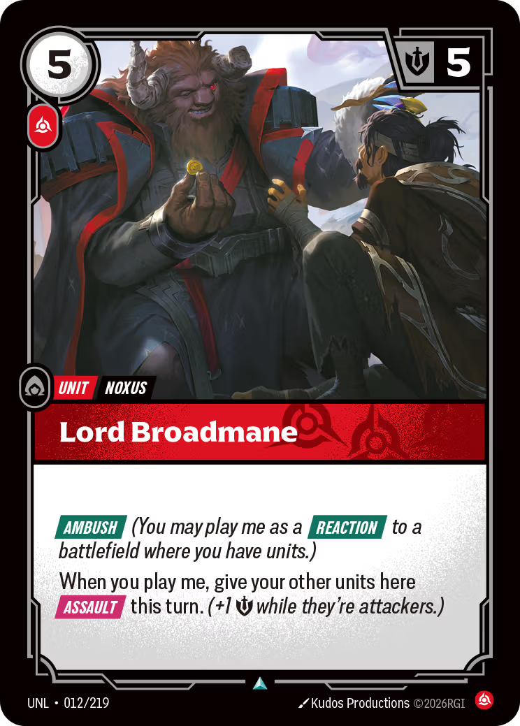 Lord Broadmane [UNL-012] [U]