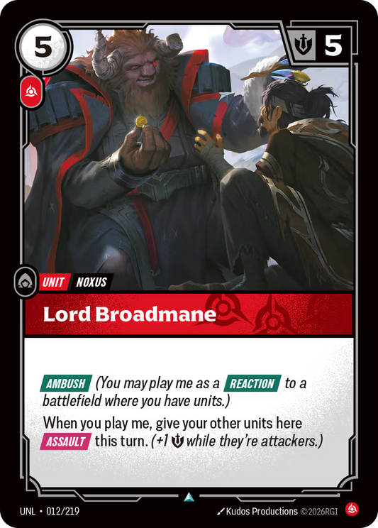 Lord Broadmane [UNL-012] [U]
