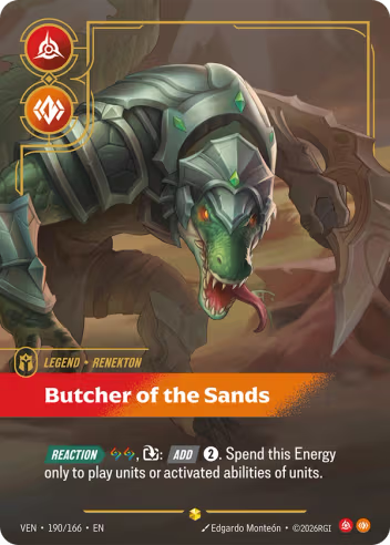 Renekton - Butcher of the Sands (Overnumbered) [VEN-190S]