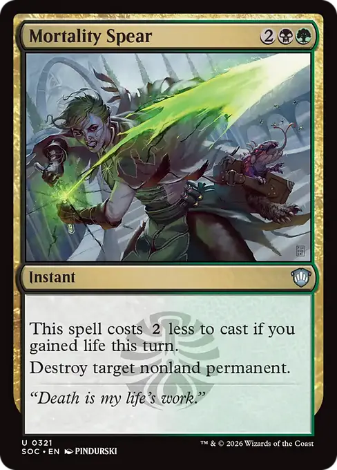 Mortality Spear [SOC-321] [U]