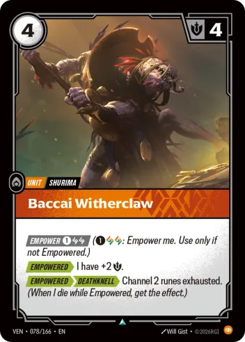 Baccai Witherclaw [VEN-078U]