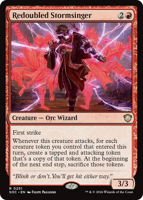 Redoubled Stormsinger [SOC-251] [R]
