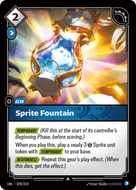 Sprite Fountain [UNL-078] [U]